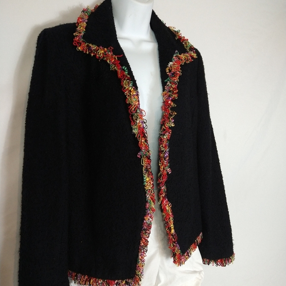 Women's Anthracite Black Blazer Size 6 - Picture 1 of 9